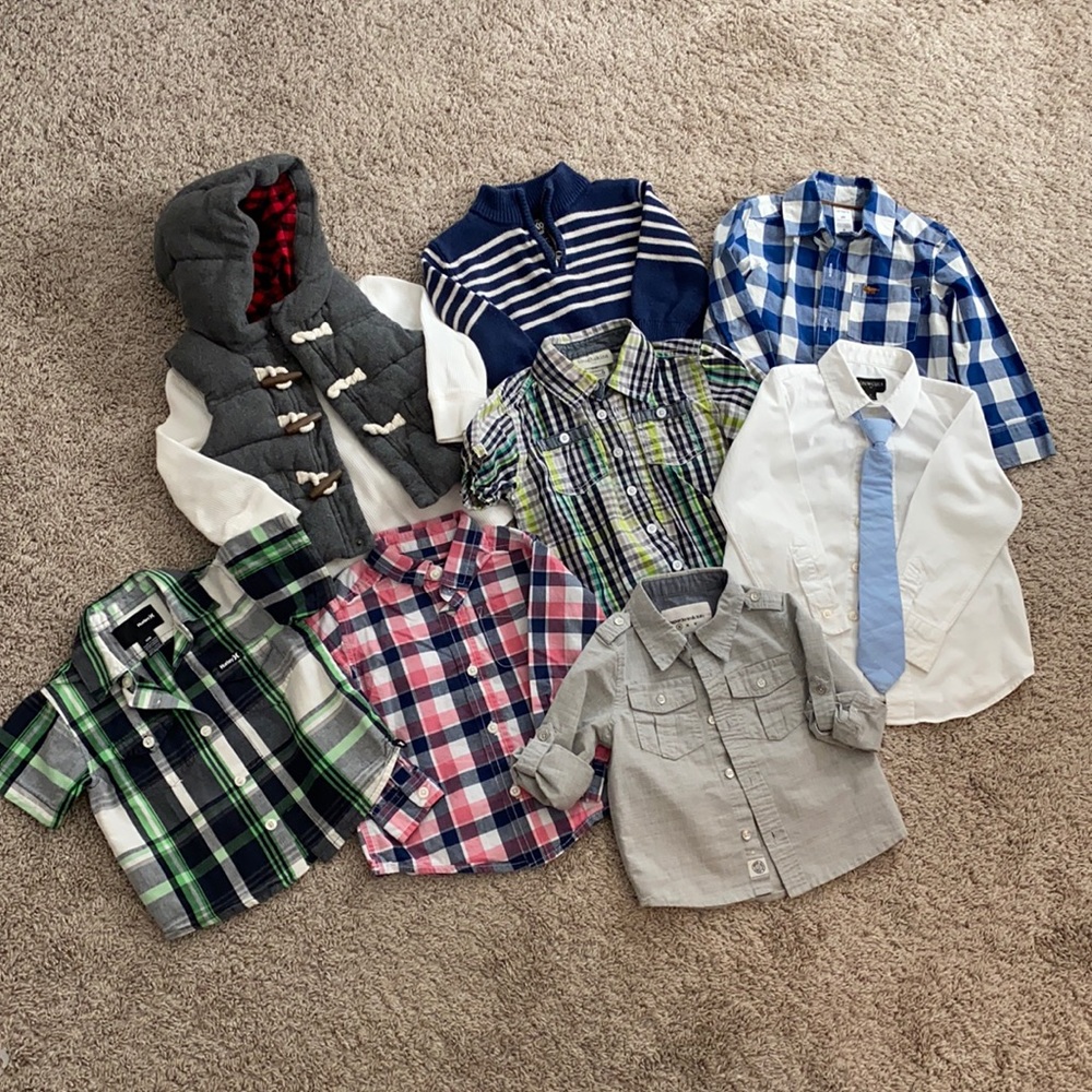 Toddler Boy Bundle, Crewcuts, GYMBOREE Hurley, Baby Gap, Paper Denim & Cloth etc